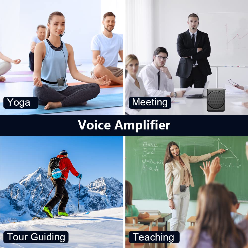 Norwii Mini Voice Amplifier, 3-Hour Quick Charging and 30 Hours of Playback, Portable Voice Amplifier for Teachers, Training, Tour Guides, and More