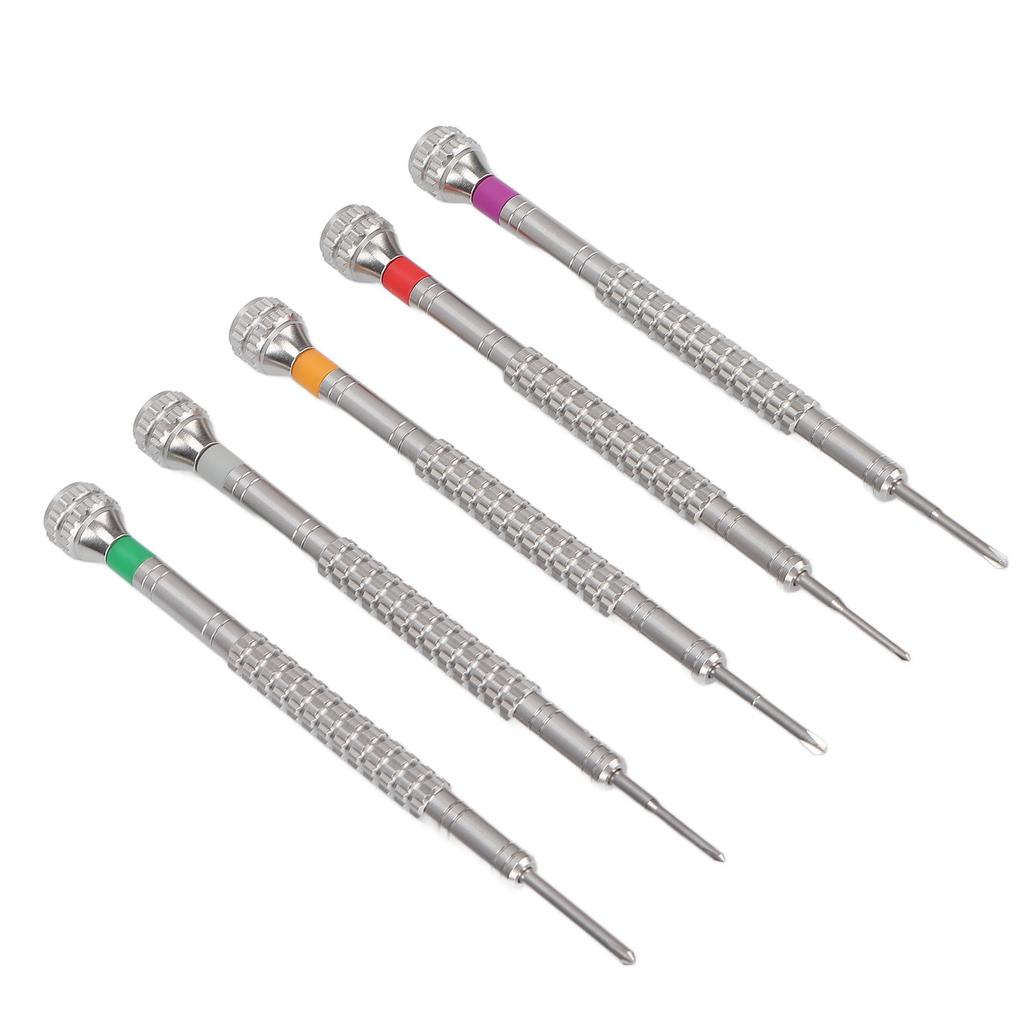 5pcs Watch Screwdrivers Wear Resistant Steel Cross Drivers Repair Tools for Cell Phone Computer Glasses
