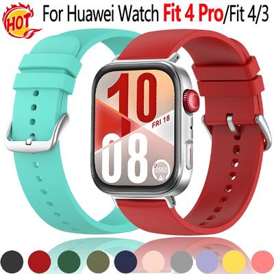Offizielles Silikonarmband für Huawei Watch Fit 3-4-4Pro Band Smartwatch Ersatzarmband Armband für Huawei Watch Fit2 Fit1
