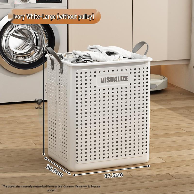Large-Capacity Folding Laundry Hamper with Wheels: Multi-Functional Handheld Storage for Clothes and More