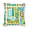 Luau Party Totem Square Pillowcase Polyester Linen Velvet Creative Zip Decor Throw Pillow Case Home Cushion Cover