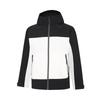 Men's Trench Coats Men's Ivory/Black Hooded (Non-detachable) Moderate Straight Fit