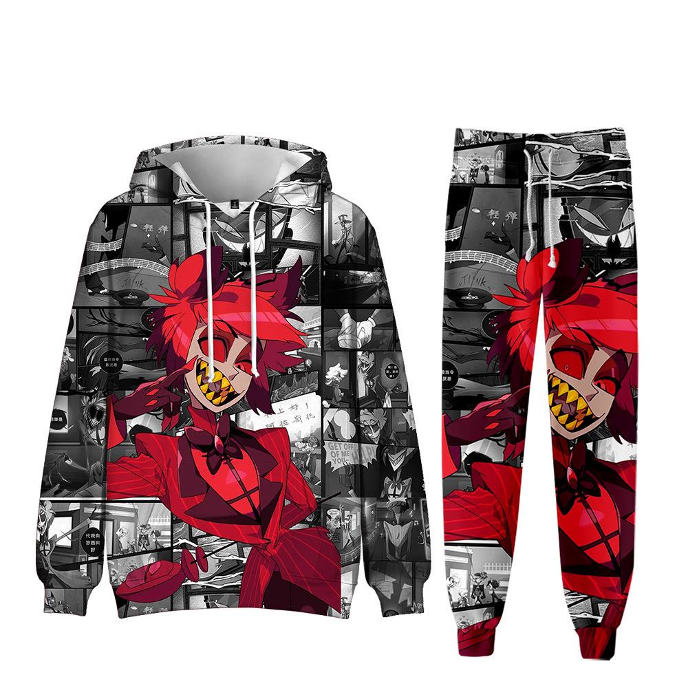 Felpa Con Cappuccio Hazbin Hotel - Stampa Anime 3D, Stile Casual Unisex