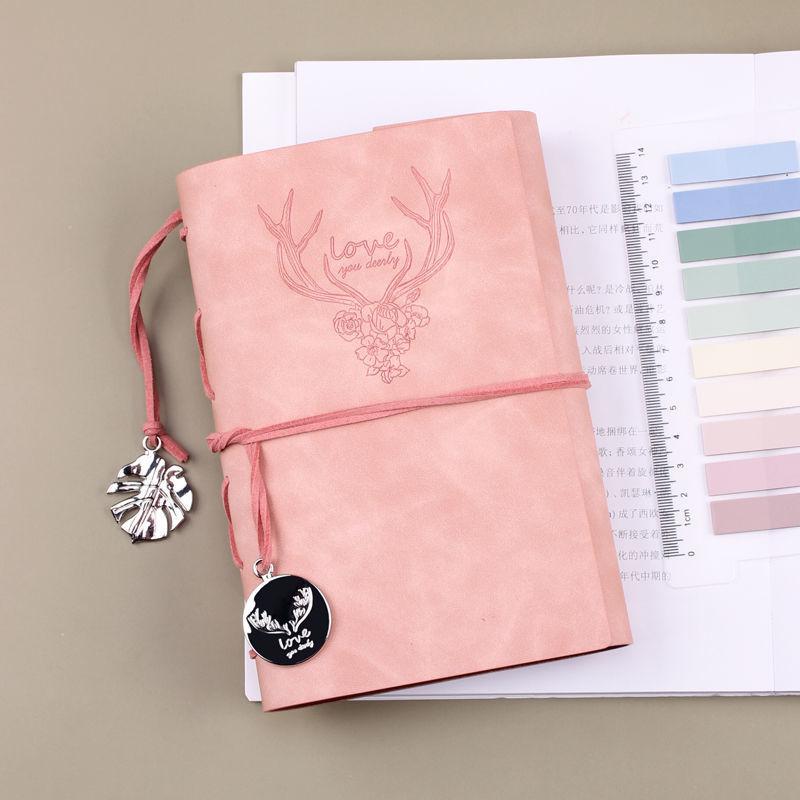 Notebook A6 Creative Retro Handbook Simple Loose Leaf Diary Small Fresh