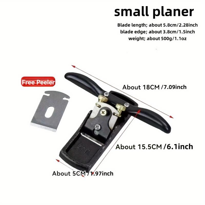 1pc Traditional Handheld Woodworking Double Wire Planer, Adjustable Straight Edge Hand Push Router