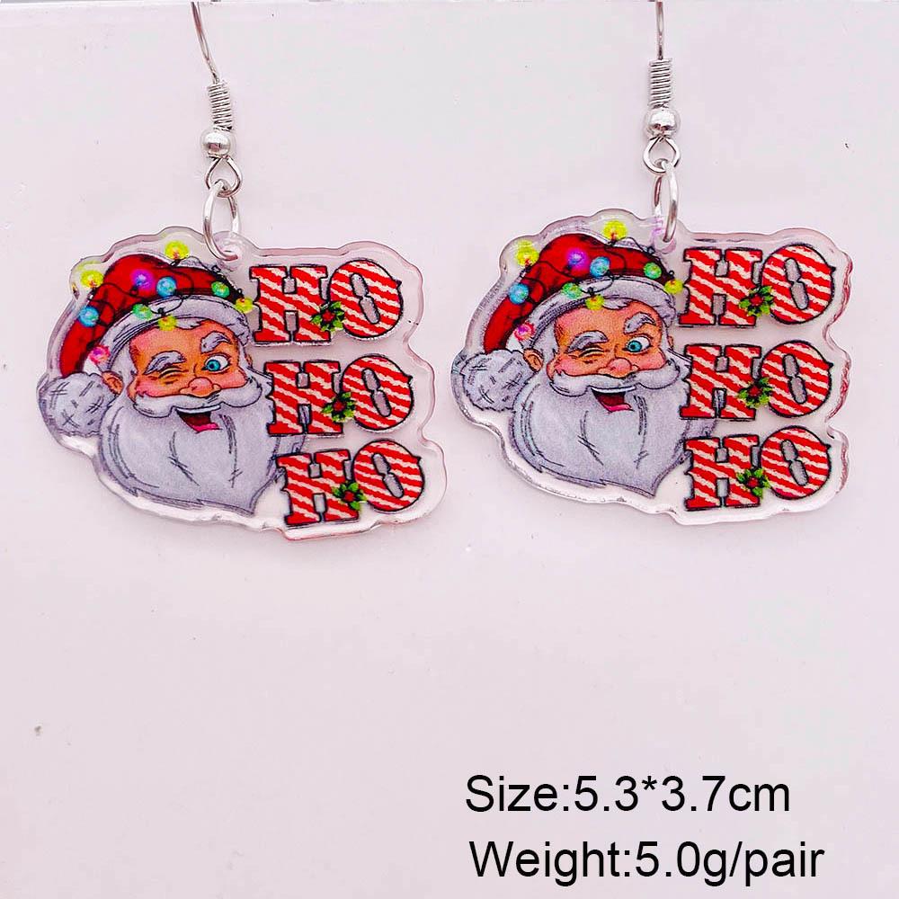 

Festive Santa Claus & Christmas Tree Acrylic Earrings