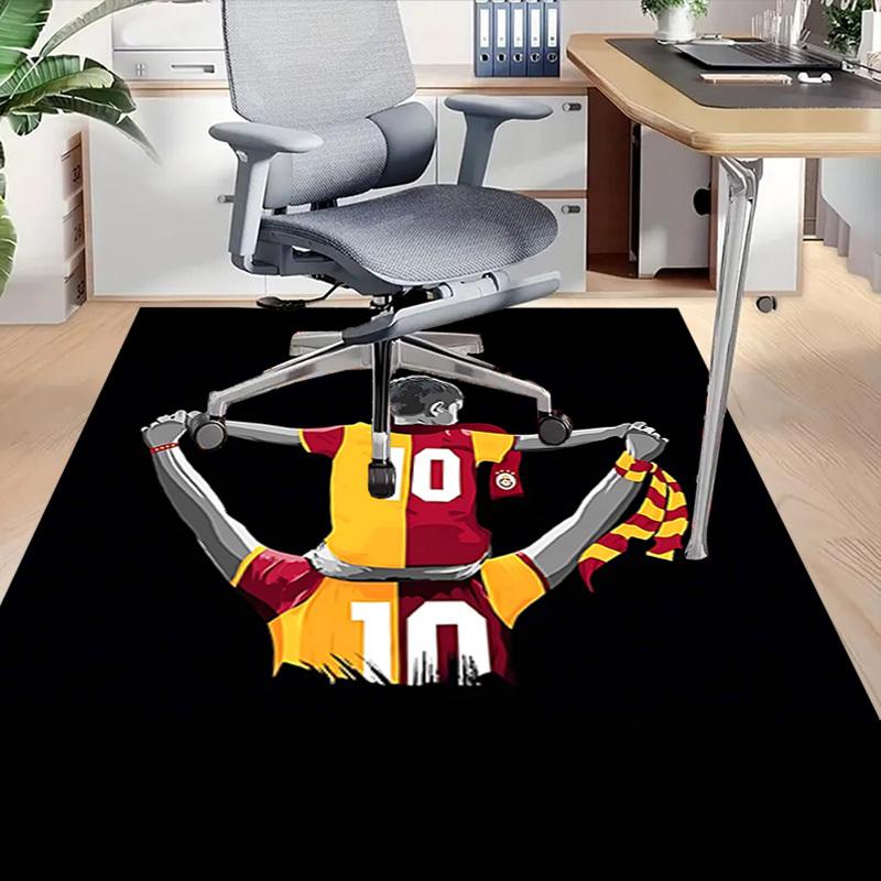 1PC Footballer, Scarf Extra Large Non-Slip Floor carpet, Office, family, bedroom, Studio - Large Area Rug Indoor Rugs, Vibrant Colors-A280