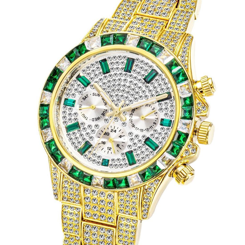 Fashionable Gypsophila Full Diamond British Men's Watch