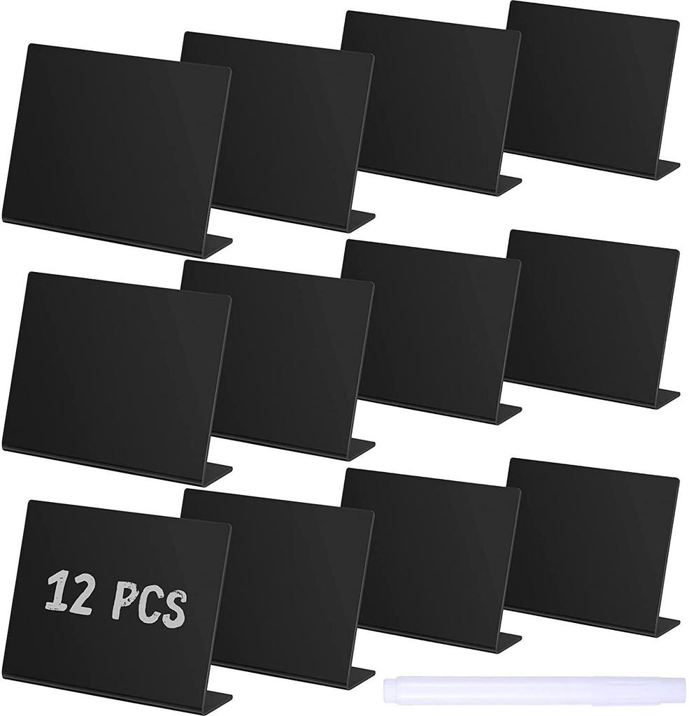 Acrylic Plexiglass Blackboard Sign for Wedding and Party Tabletop Display