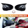 For Toyota Mark X Reiz Prius Car Rearview Side Mirror Cover Wing Cap Exterior Door Rear View Case Trim Carbon Fiber Look