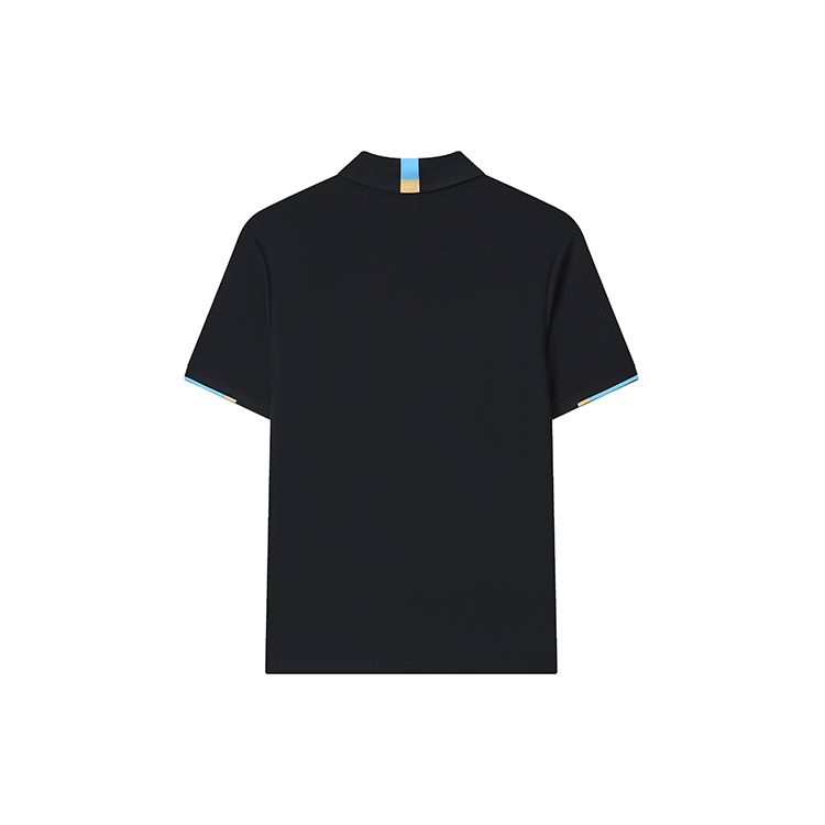 Fila Heritage Series Solid Color Logo Embroidered Casual Breathable Short Sleeve Polo Shirt Men Polo Shirts Black F11M328117FBK