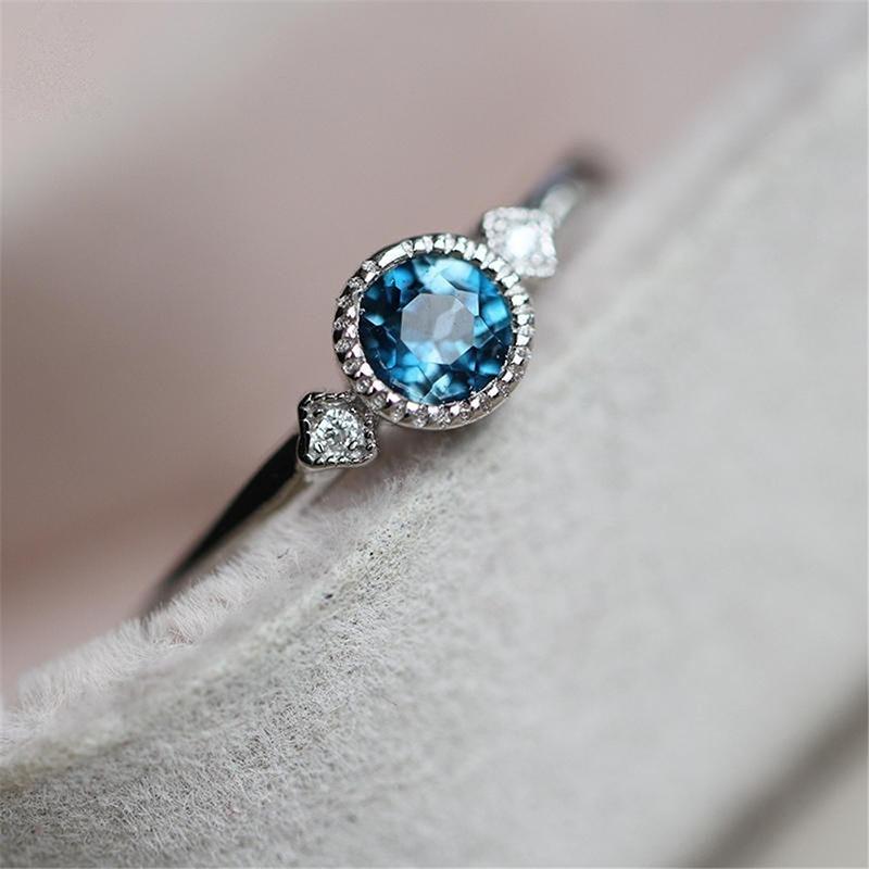 Fashion Crystal Zircon Rings For Women Accessories Jewelry Party Engagement Bridal Wedding Gift Simple Rings