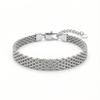 Mariasz Minimalist 3/6/8mm Gold Plated Stainless Steel Mesh Bracelet for Women Waterproof Chain Stacking French Vintage Jewelry