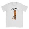 Men T-Shirts Cartoon Tung Tung Tung Sahur Awesome Tee Shirt Short Sleeve T Shirt Round Neck Clothing S~5XL
