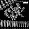 1Bag Gel Nails Extension System False Nail Full Cover Sculpted Clear Matte Fake Nail Tips Quick Building Nail Manicures Tool