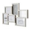 Distressed White Photo Collage Frame Rustic Home Decor Family Memories Holds 6 Photos 12.5x18 Inches