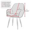 Water-resistant Elastic High Arm Chair Covers Hotel Dining Adjustable Armchair Cover Hotel Bar Seat Slipcover Home Decoration