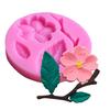 1PC Candy Mould  Peach Blossom Shape Fondant Molds Cake Decorating Tools Chocolate Mold Soap Cake St