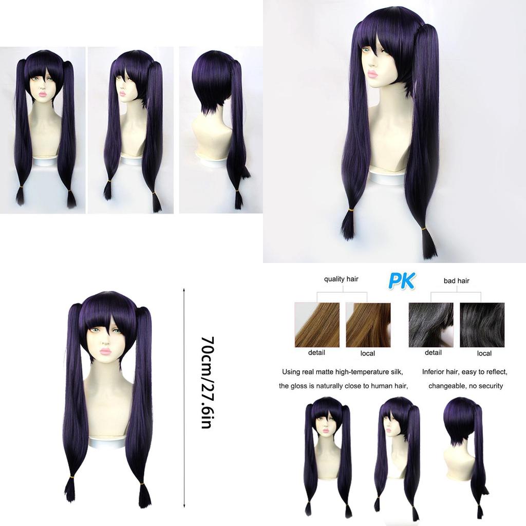 Genshin Impact Mona Wig Hairpiece Adult Cosplay Props Halloween Party Carnival