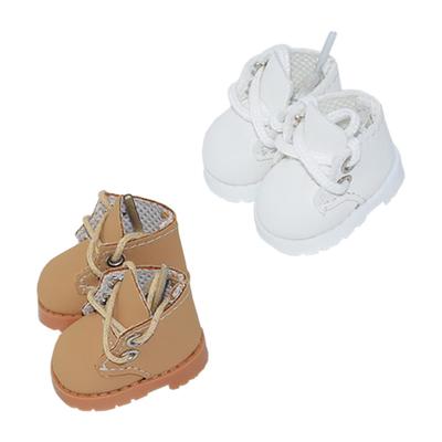 Niannyyhouse 10cm Plüsch Lederschuhe Baumwollpuppen Schuhe Schuh Länge ca.. 3,8 cm Anziehpuppen-Zubehör (a-2)