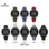 NAVIFORCE Original Men Digital Watch LCD Display Date Calendar Chronograph Alarm Silicone Strap Night Pattern Waterproof Men Watch NF7134