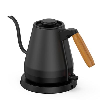 1500W Electric Kettle Gooseneck Hand Brew Coffee Pot Teapot 304 Stainless Steel Jug Slender Mouth Coffee Hand Brewing Pot 800ml