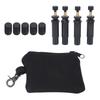 Two-Unit Tire Deflator Set for Tire Pressure Adjustment, 4 Stainless Steel Mechanical Air Release Devices with Stem Covers, Carry Pouch and Retail Box