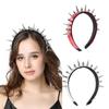 Edgy Spiked PU Headbands Unisex Punk Rock Hair Accessory For Concerts Daily Outfits