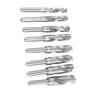 8Pcs White High Carbon Steel Twist Drill Bit Set Large Heat Treated Industrial