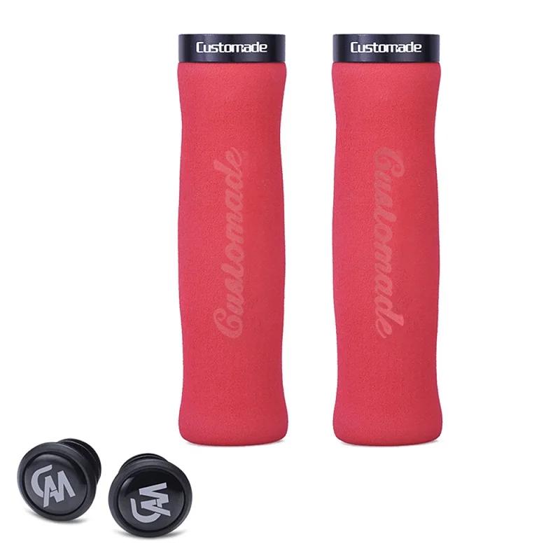 

Bicycle Grips Super Light Non-Slip Shock Road Handle Bike Protective Gear Soft Anti-skid Sponge Foam Grip Bike Accessories красный черный