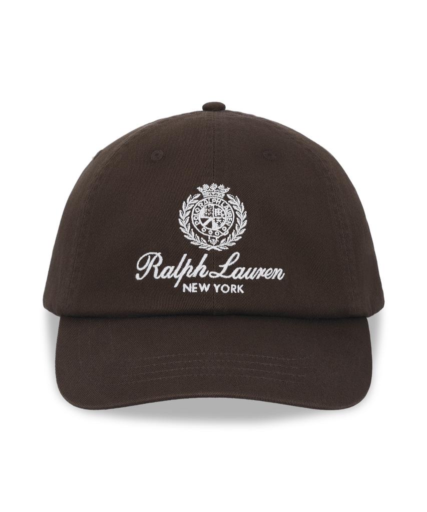POLO RALPH LAUREN Crest Embroidered Twill Ball Cap - Dark Brown