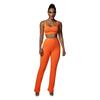 Women's Straight Draped Hip Tight Yoga Pants Solid Colour Sleeveless Vest Fashion Casual Pant Suit