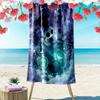 Cartoon print 2D Flat Print Beach Towel, Large Soft Quick Dry Towel for Beach Camping SwimmingXSTJ0915396