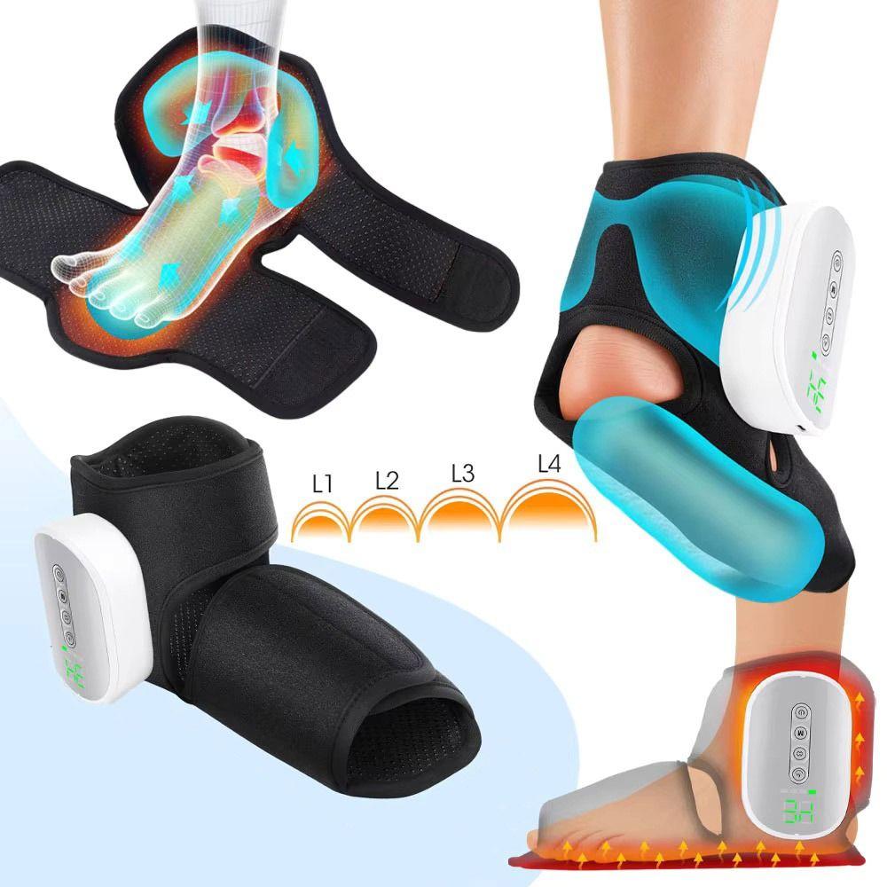 Air Bag Compression Foot Massager Heated Electric Massager Pressure Rechargeable Massager Spa