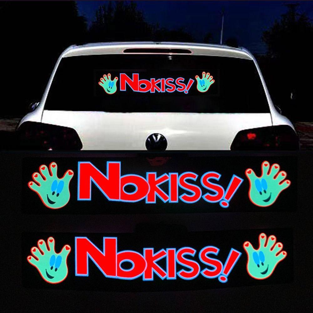 

Авто NO KISS Украшение Наклейка Автомобильные наклейки Светодиодная автомобильная наклейка Наклейка на лобовое стекло Знаки безопасности
