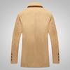 Spring and Autumn Cotton Washed Cotton Jacket Men's Medium and Long Windbreaker Business Casual Men's Jacket