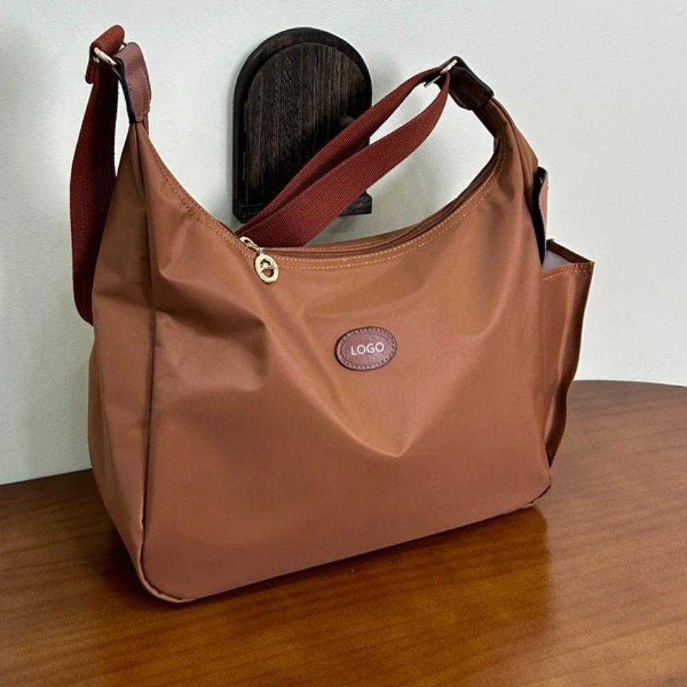 Women's Bag Longxiang Same Nylon Underarm Bag Shoulder Tote Crescent Messenger Bag Trendy and Versatile