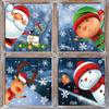 New Christmas Snowman Electrostatic Stickers for Bedroom Wall, Cabinet, and Window Decoration