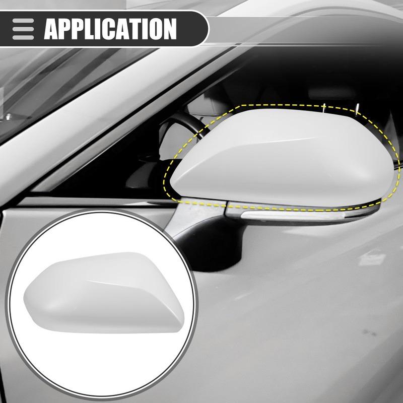 For Toyota Prius 2016 2017 2018  Outside Side  Rearview Mirror Cover Cap Wing Door Shell Housing