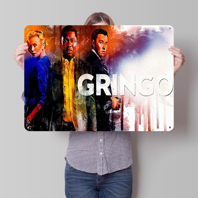 Gringo Poster Retro D Printed Metal Signs Customized Wall Hanging Gift for Luxury Decoration Home Decor Items House Tin Sign