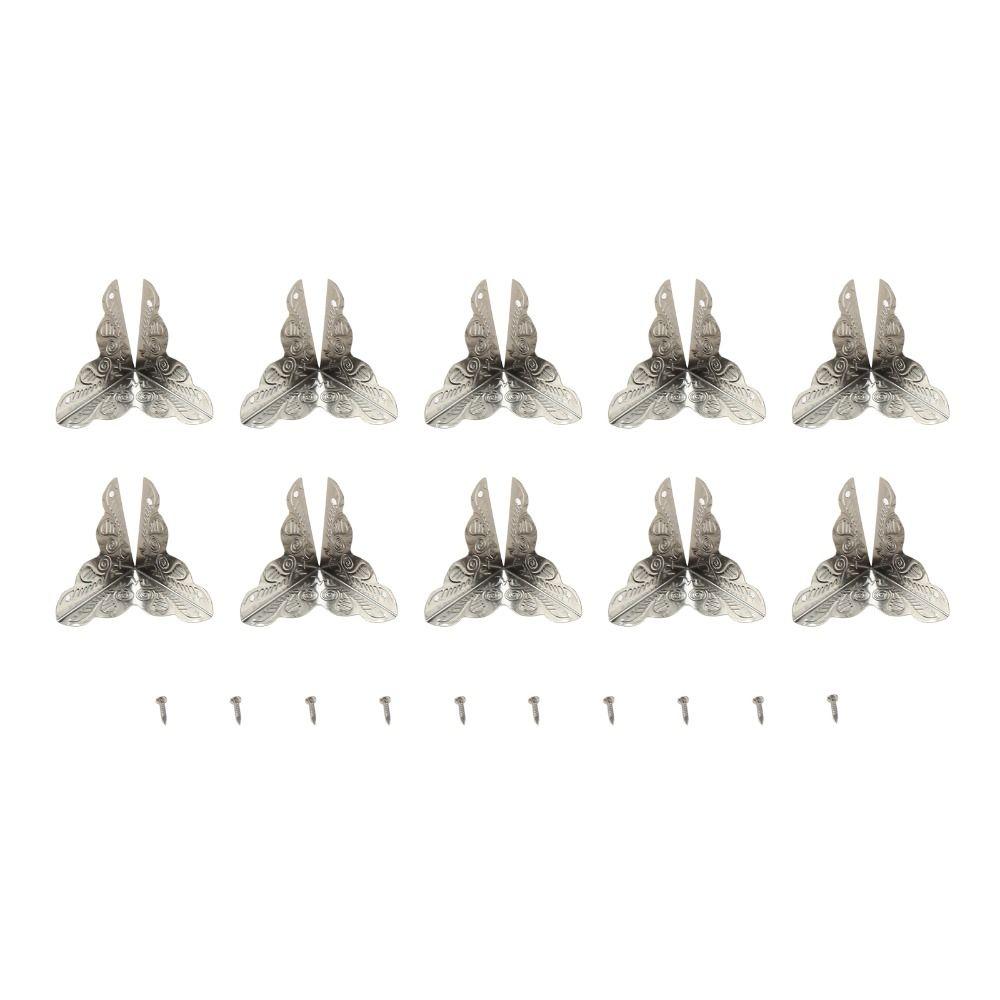 Screws Flower Pattern Classical Corner Foot Corner Protector Furniture Accessories Corner Bracket