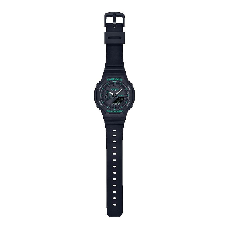 Casio Мужские кварцевые часы с аналоговым циферблатом, ударопрочные, водонепроницаемые 200 м, из смолы GMA-S2100GA-1A