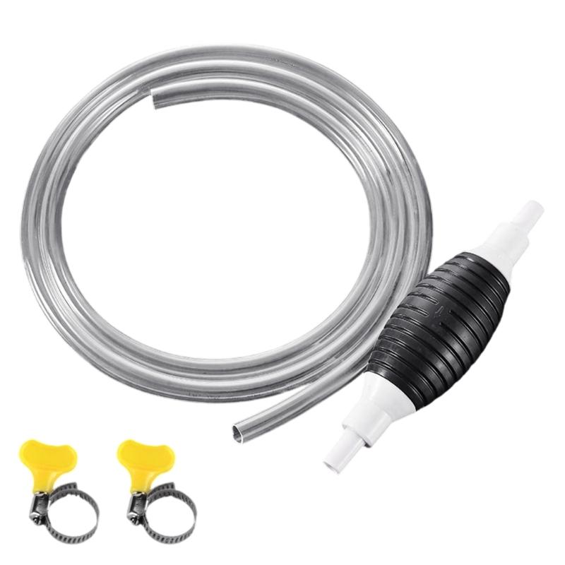 Siphon Hand Pump Manual Hand Pump for Gas Petrol Oil with Syphon Hose Portable High Flow Car Fuel Transfer Pump