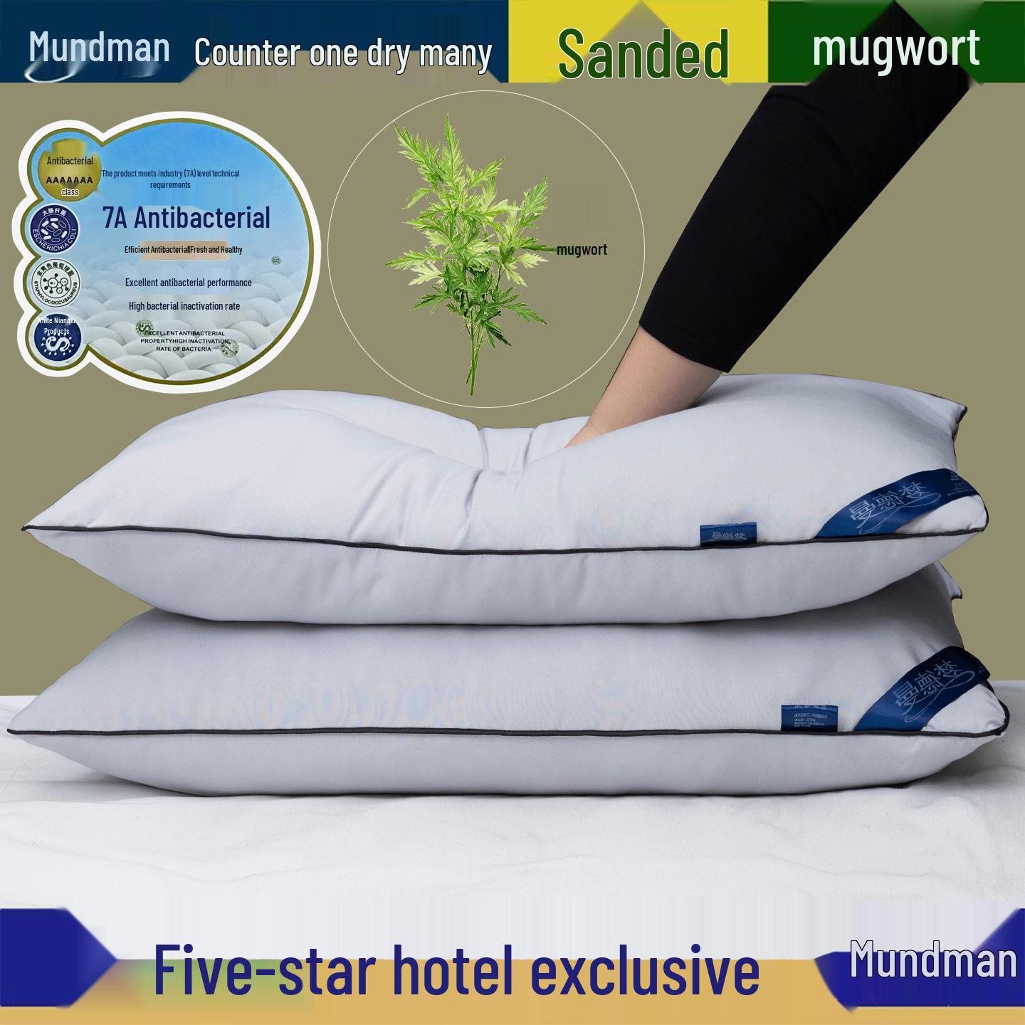 Breathable Cloud Cotton Neck Support Pillow - Soft Hotel & Dorm Pillow 1 Pillow