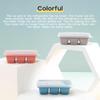 Safe and Odorless Silicone Ice Cube Tray with Cover 6 Cavity Ice Maker