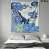 BFDI Game Wall Tapestry Aesthetic Wall Hanging Printed Fabric Blanket Decorative Tapestries for Bedroom Living Room Home Decor