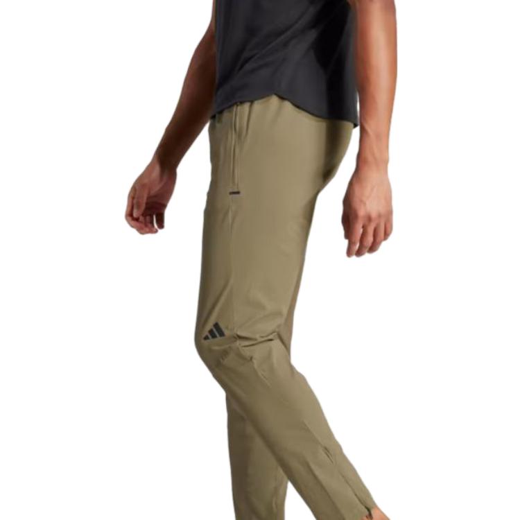 Adidas Originals Solid Color Mid-Rise Slim Fit Casual Pants Men Bottoms Green IL1379