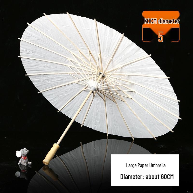 Handmade Children's Oil Paper Umbrella - Chinese Intangible Cultural Heritage, Small Flower Pattern, Ancient Style, Graffiti Material