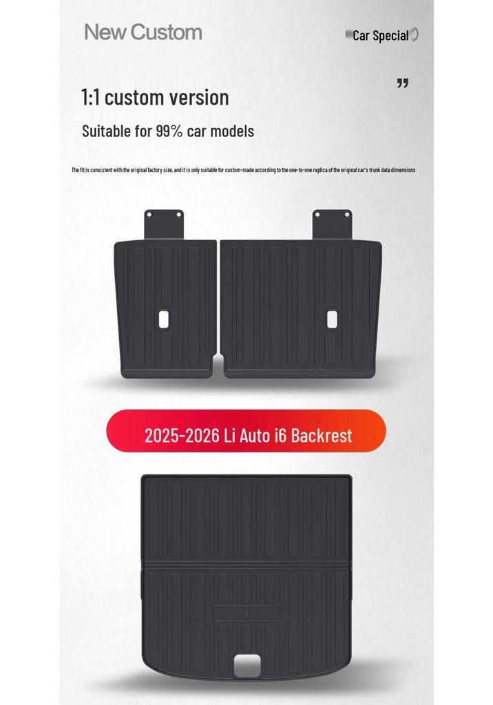 Ideal i6 Waterproof TPE Rear Trunk Mat - Interior Car Accessory