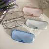 Transparent Glasses Case Plastic Glasses Storage Box Simple Portable  Students Glasses Cover Flat Mirror Myopia Sunglasses Case
